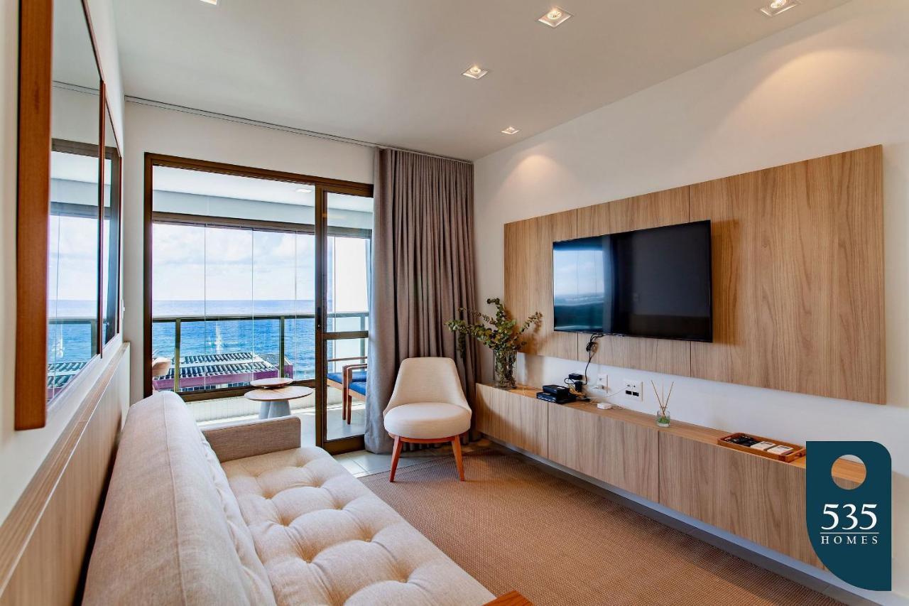 Apartment Barra Com Vista Mar - Aconchegante E Bem Decorado *